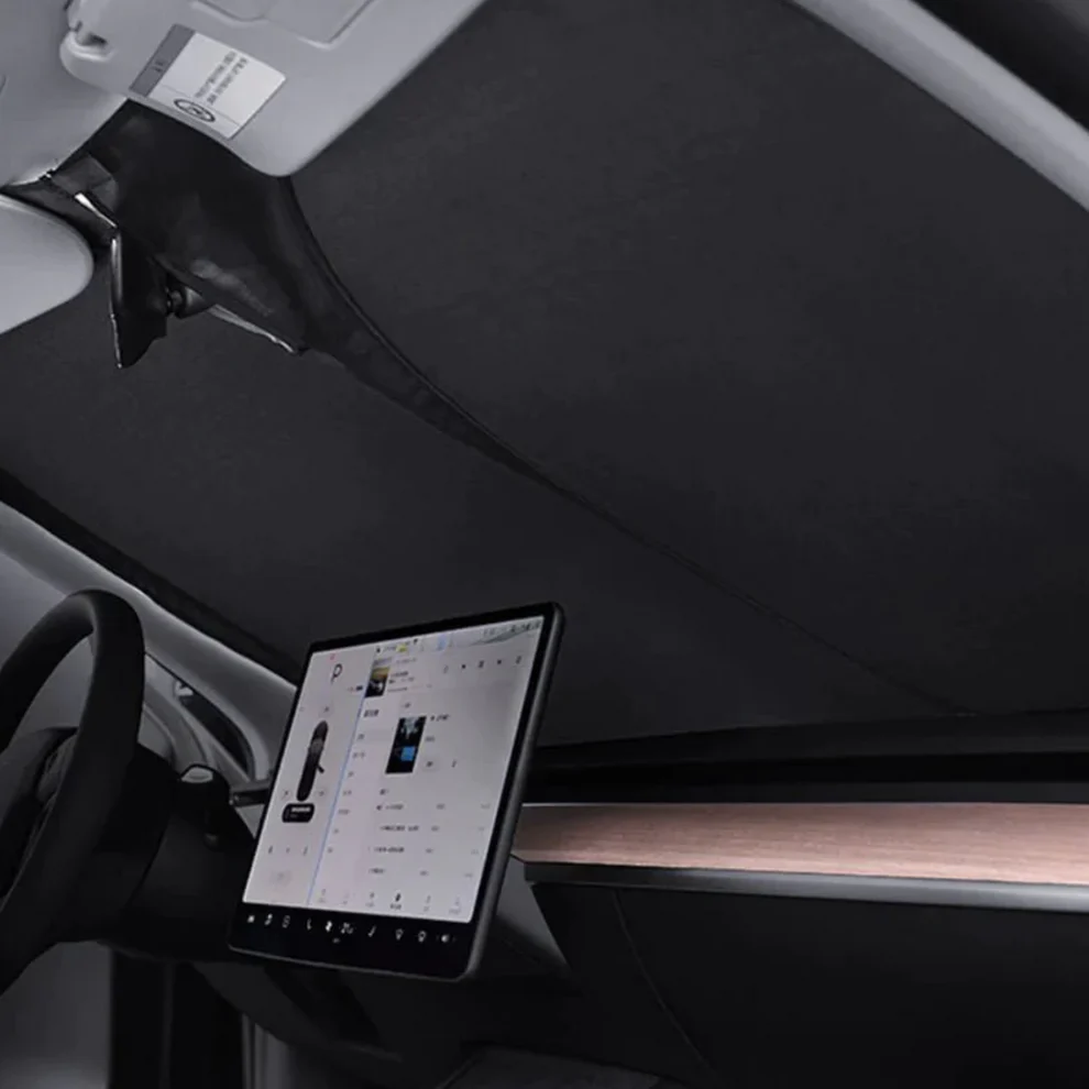 Windshield Sunshade for Tesla Model 3/ Model Y with Storage Bag